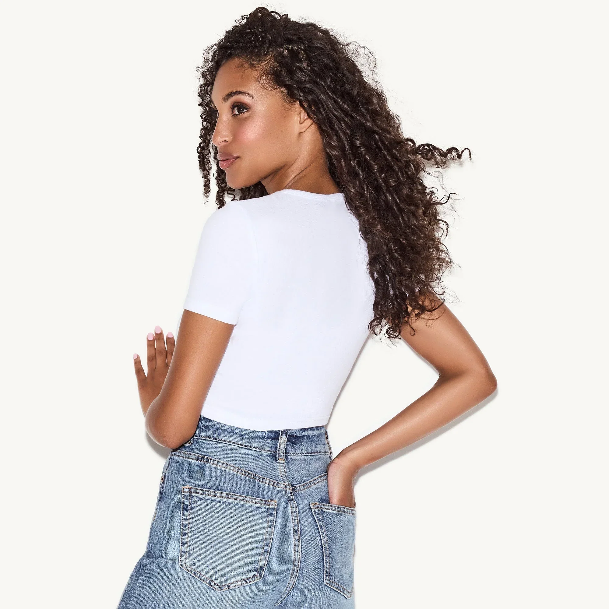 Playboy Classic Rhinestone Masthead Baby Tee - Image 4