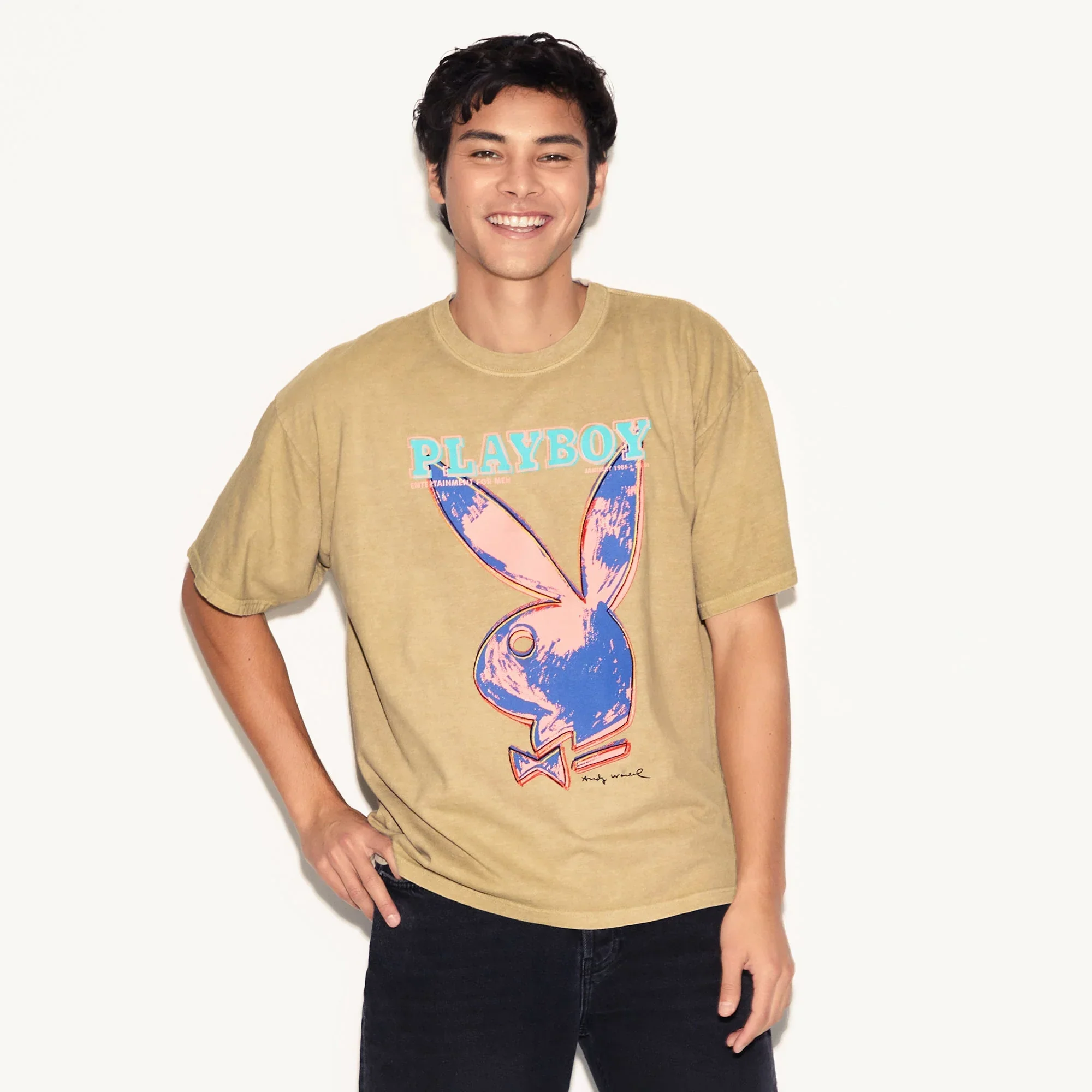 Playboy January 1986 PLAYBOY Pop Art Cover T-Shirt - Image 3