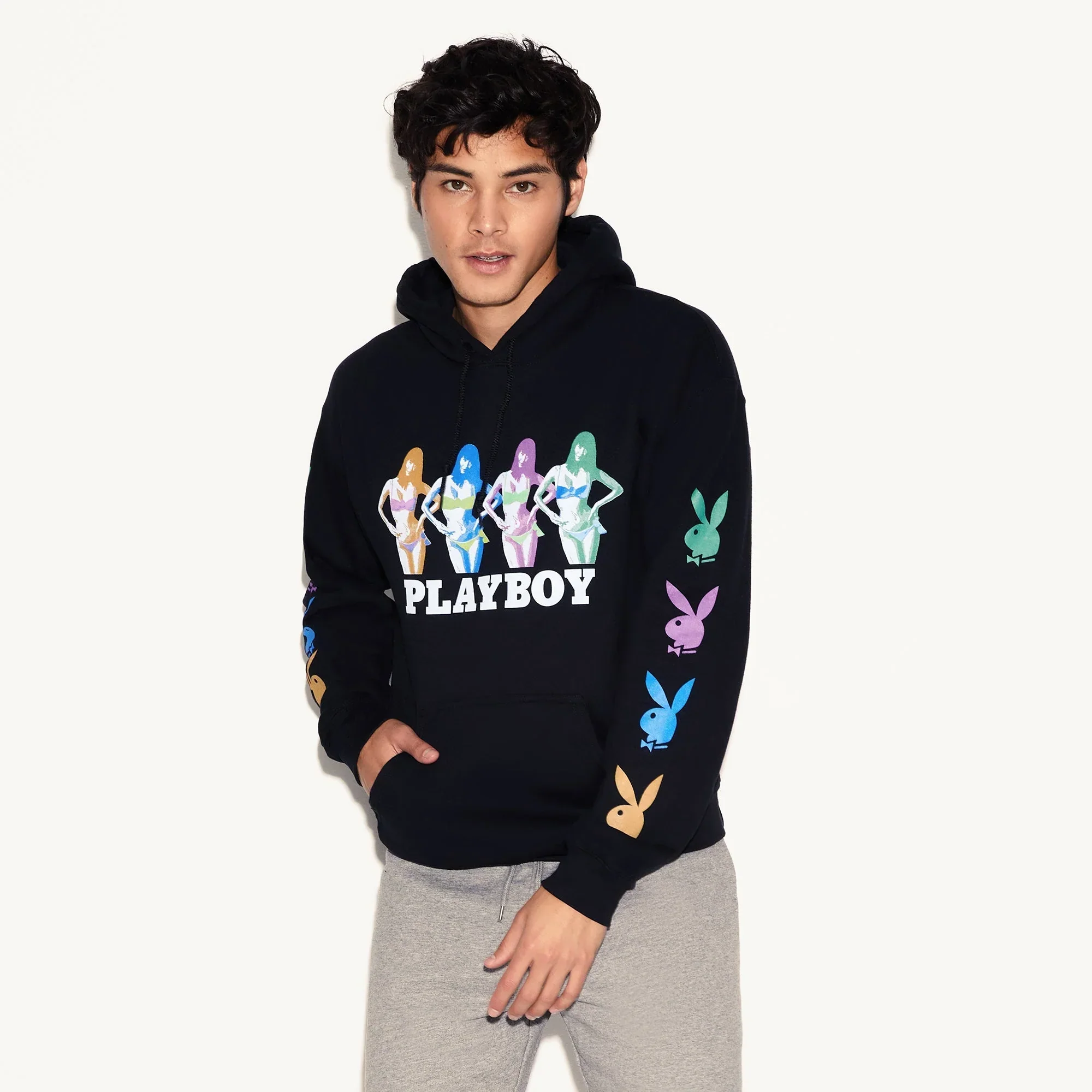 Playboy March 2019 Playmate Miki Hamano Repeating Bunny Hoodie - Image 3