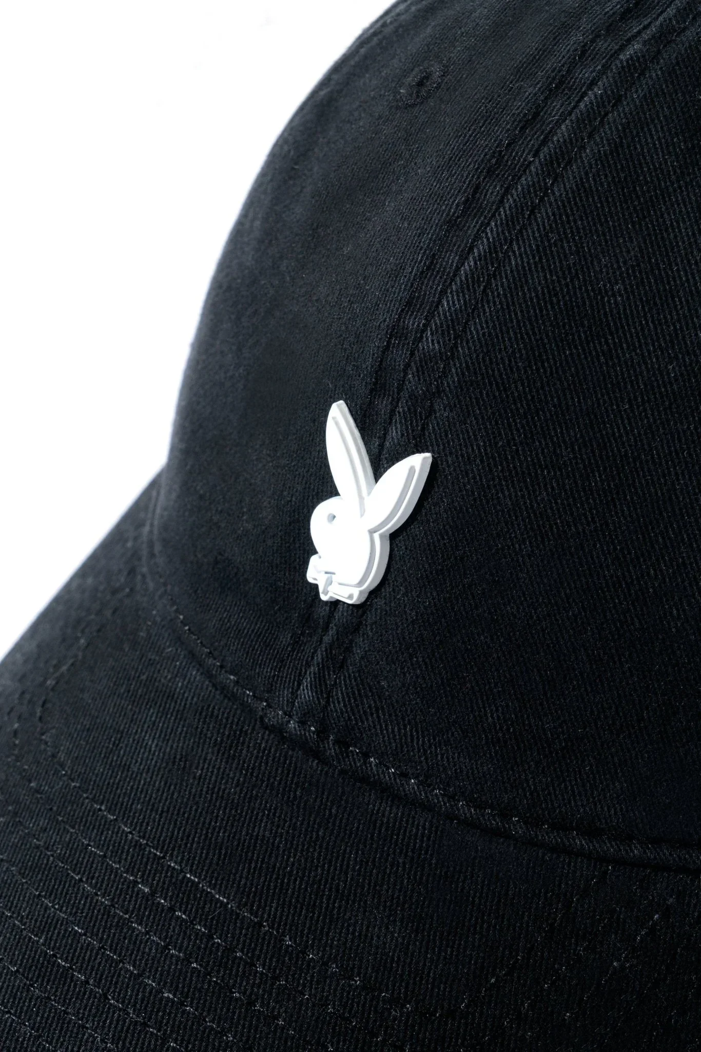 Playboy Metal Rabbit Head Pin Dad Hat - Image 4