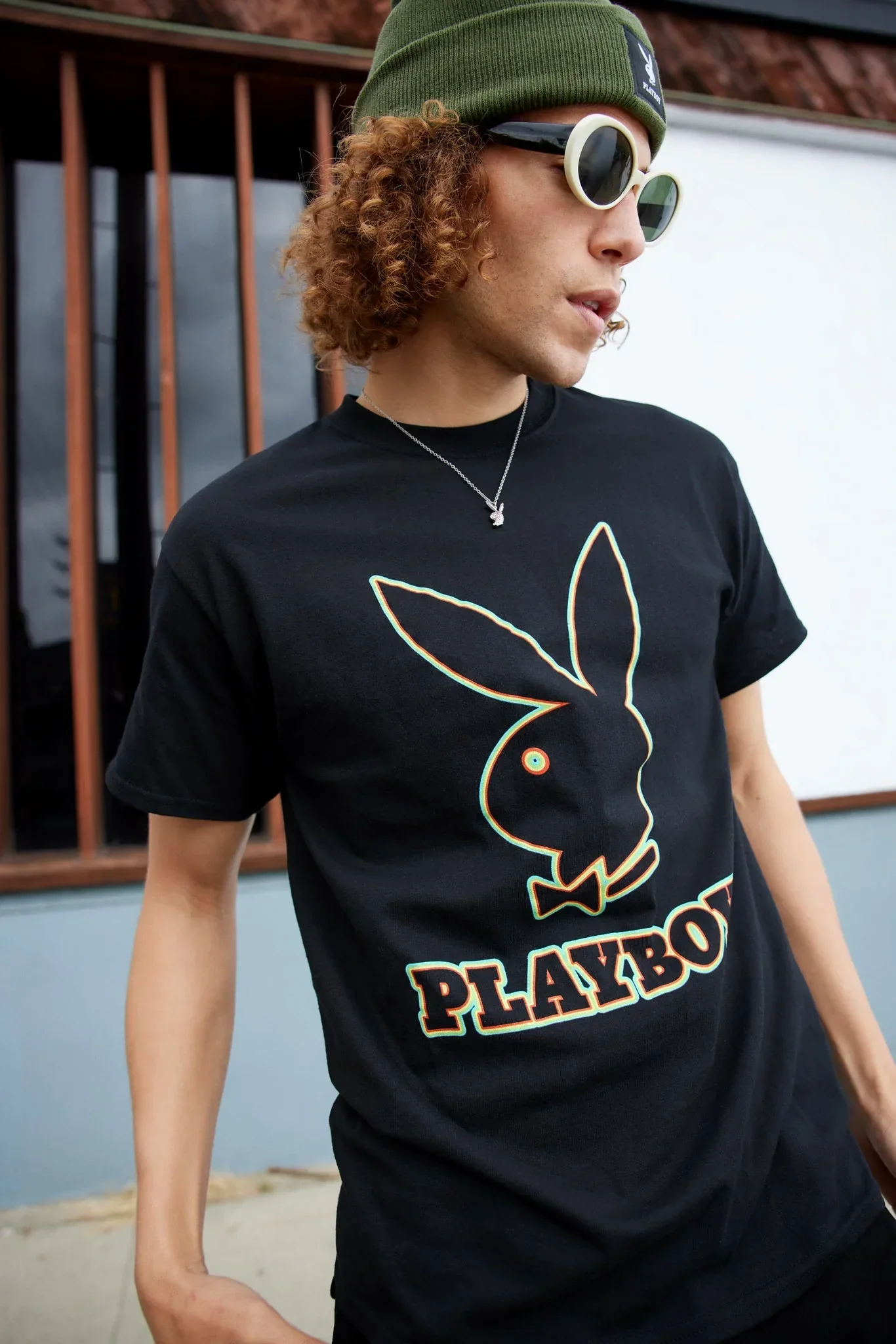 Playboy Outline Graphic T-Shirt - Image 3