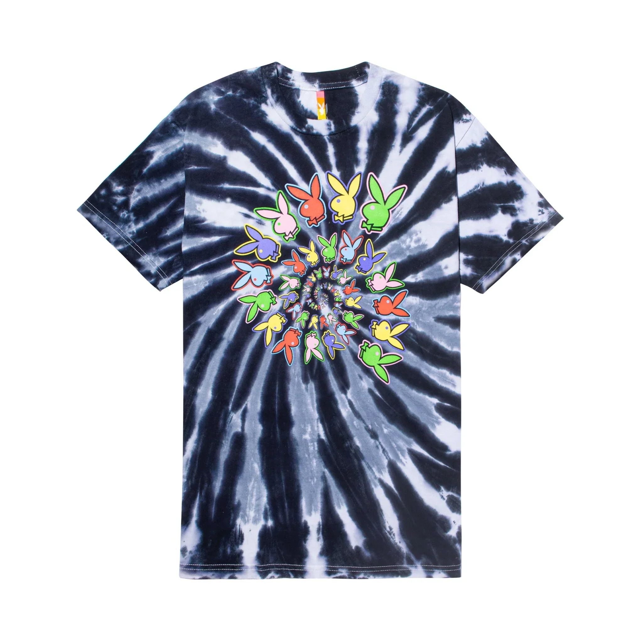Playboy x Color Bars Spiral Tie-Dye T-Shirt - Image 3